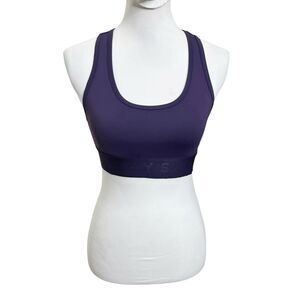Barry’s Fit Tread Sports Bra Nightshade Purple Spell Out Women’s Size XS